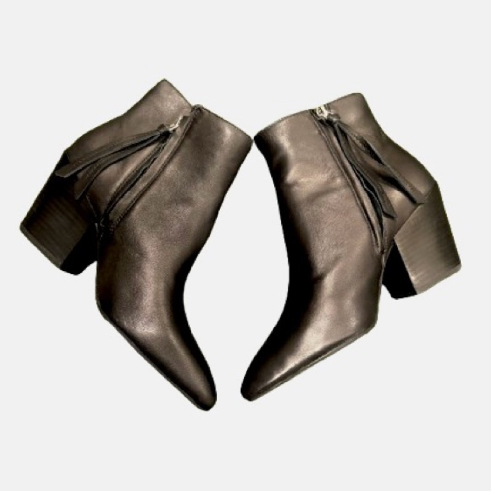 Dolce Vita Black Leather Heeled Boots